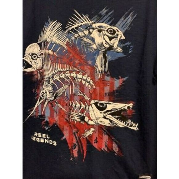 REEL LEGENDS SIZE MEDIUM T-SHIRT **NEW** - Picture 5 of 6